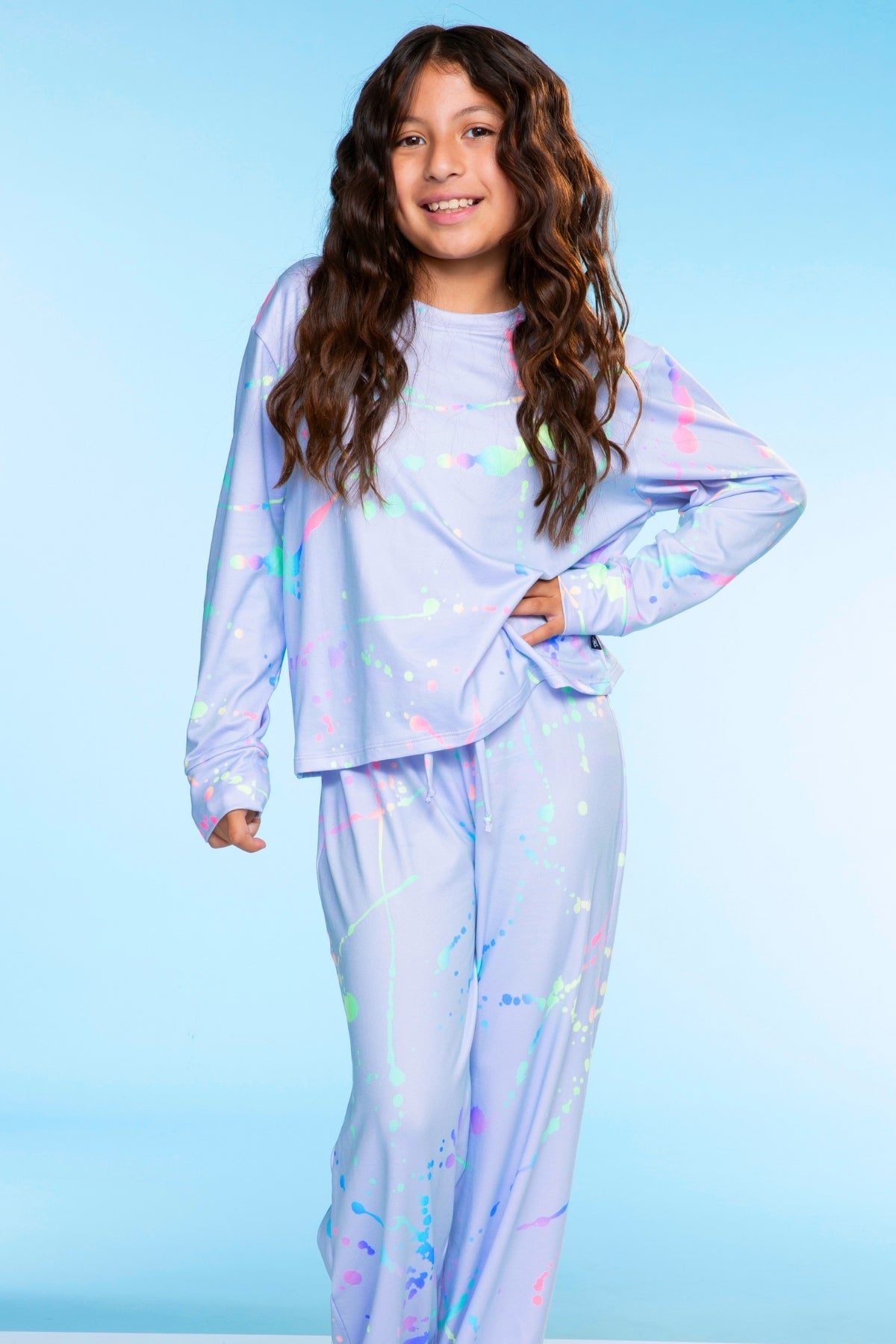 Simply Soft Long Sleeve Easy Tee & Karate Pant - Ivory Cherries & Bears