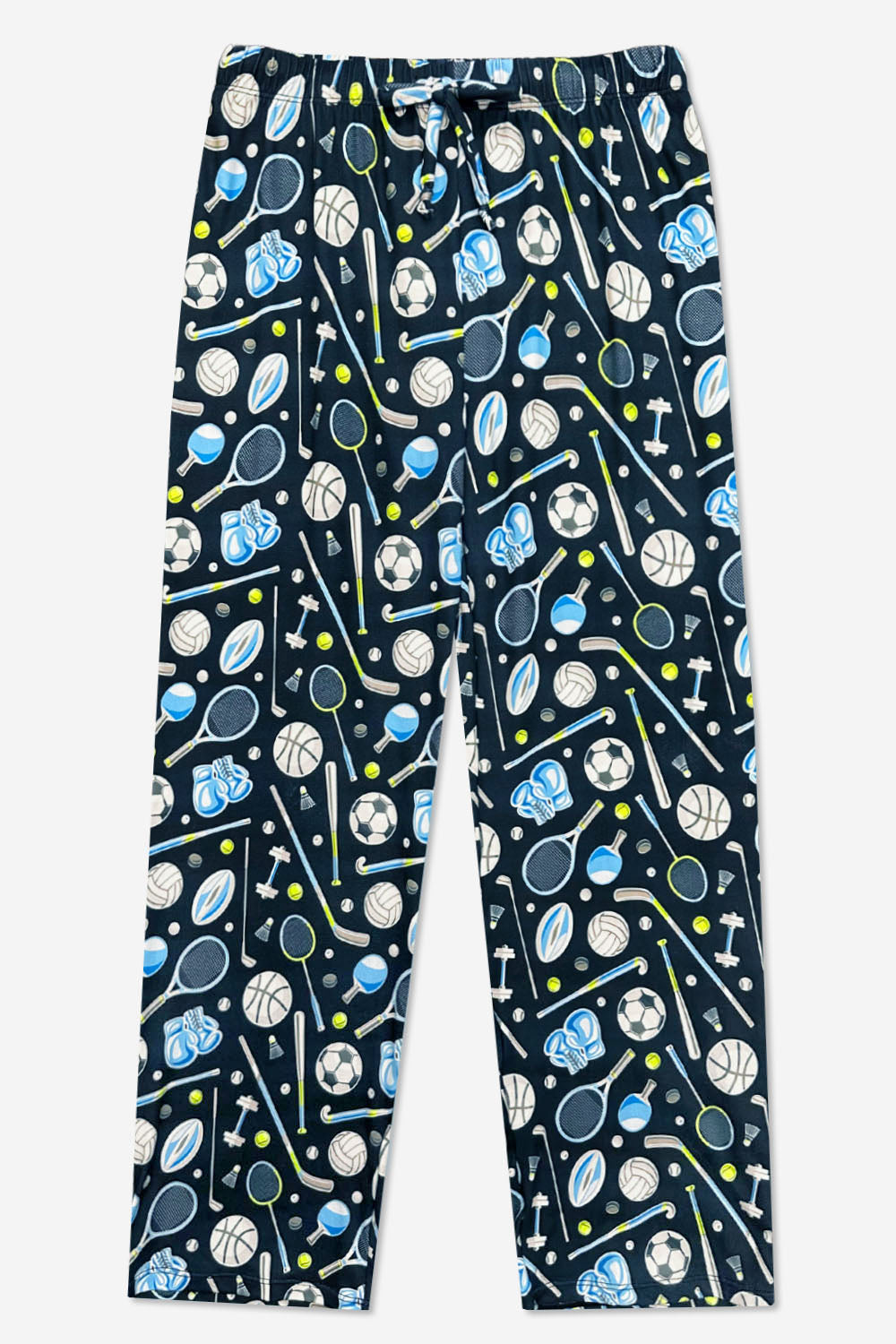 Simply Soft Karate Pant. - Navy Lt Pink Plaid