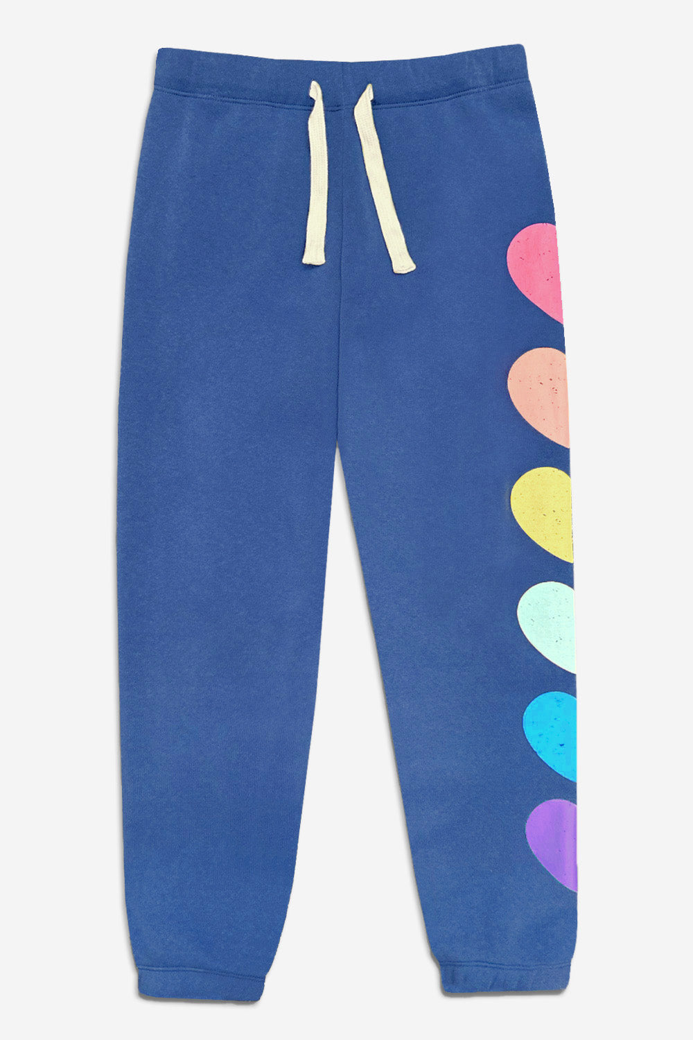 Cotton Soft French Terry Sweatpant ••• - Grey Pink Blue Stripe