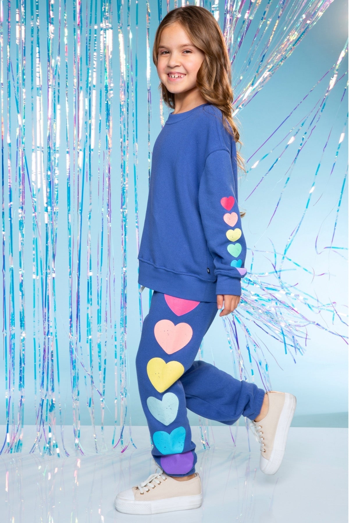 Cotton Soft French Terry Everyday Sweatshirt - Pink Rose Bow