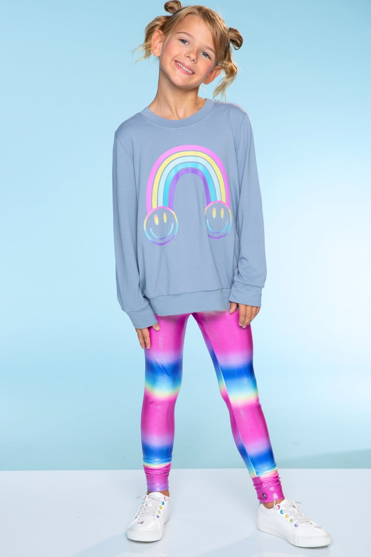 Simply Soft Long Sleeve Crew Top - Lilac Leopard Love