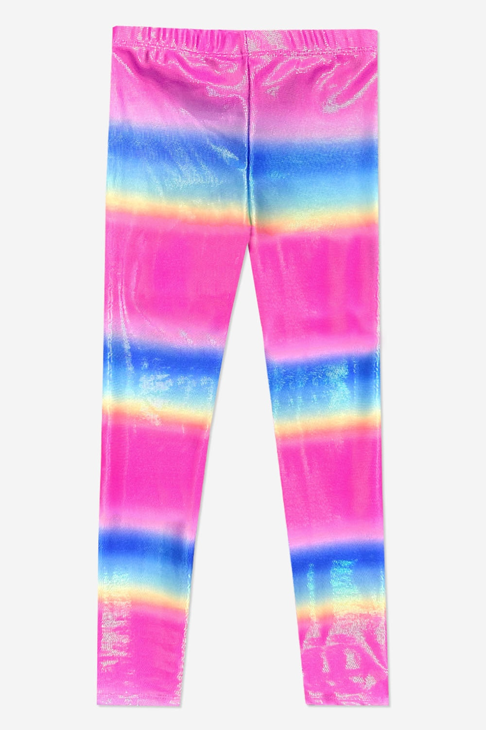 Glitter Foil High Shine Legging - Black Sparkle Rainbow Gummy Bear
