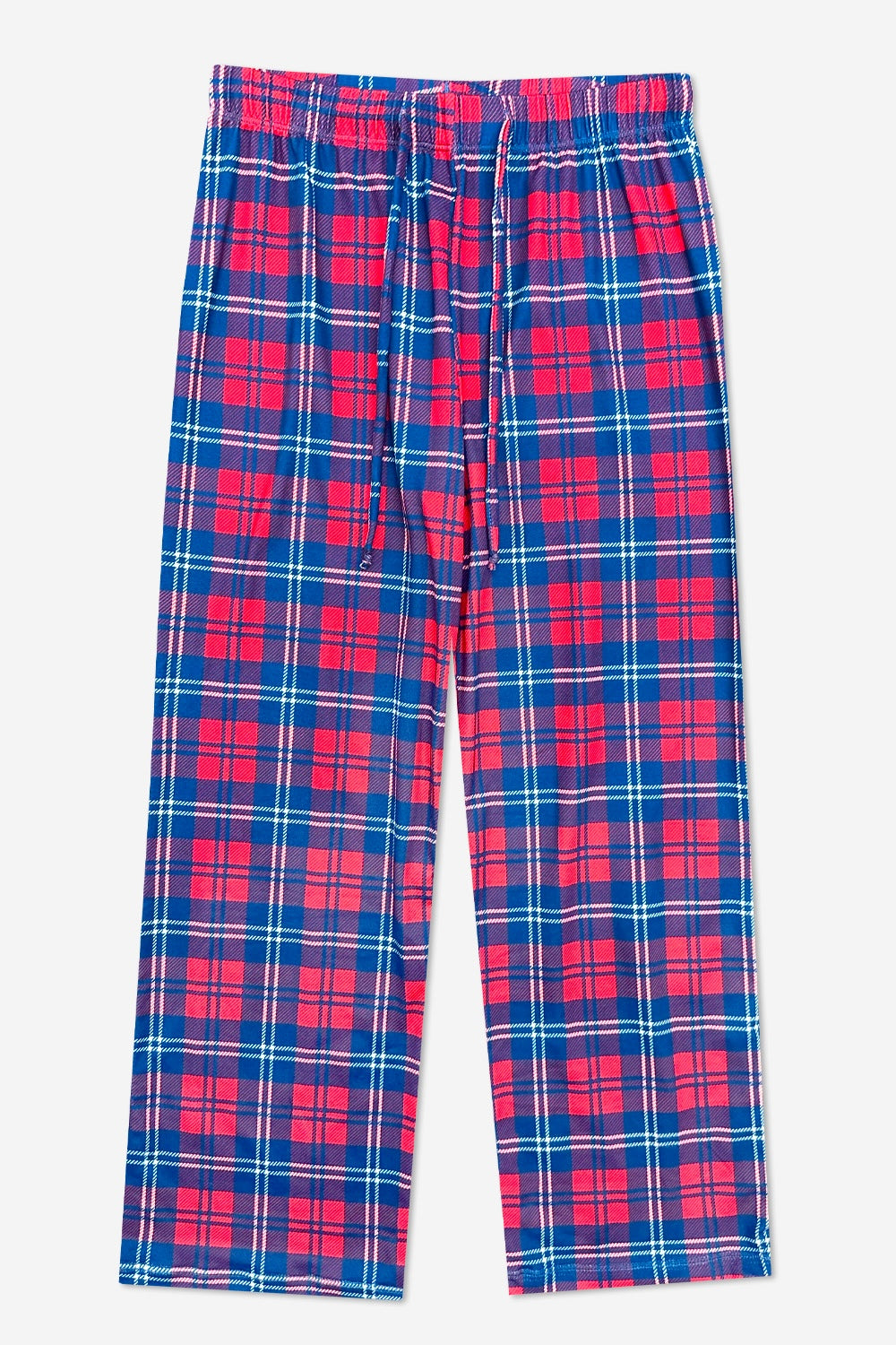 Simply Soft Karate Pant. - Navy Lt Pink Plaid