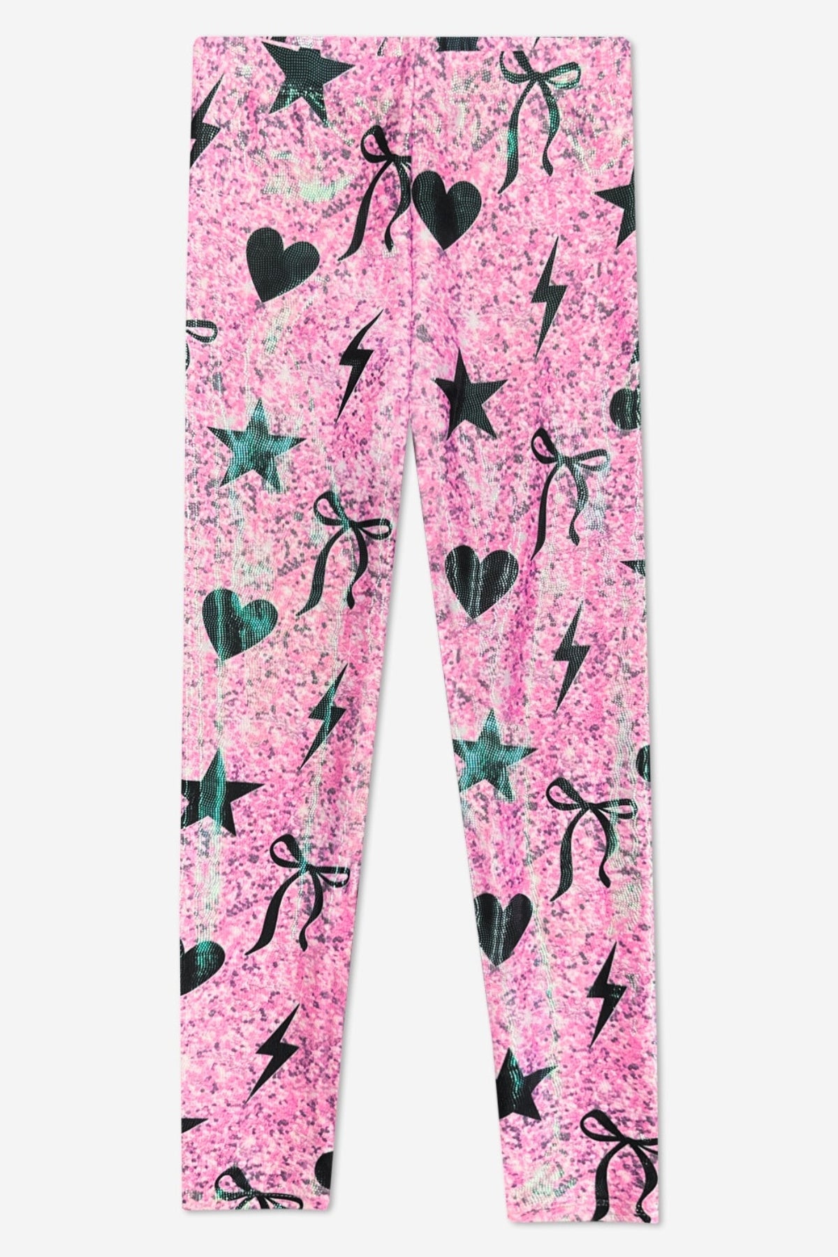 Glitter Foil High Shine Legging - Rainbow Glitter - NEW!
