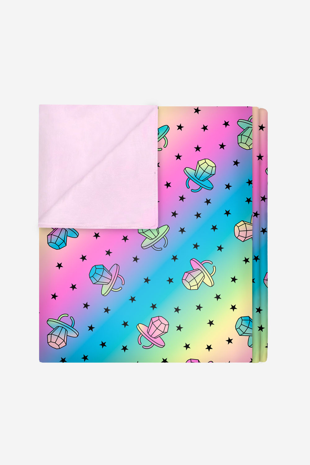 Simply Soft Reversible Blanket - Rainbow S'Mores - NEW!
