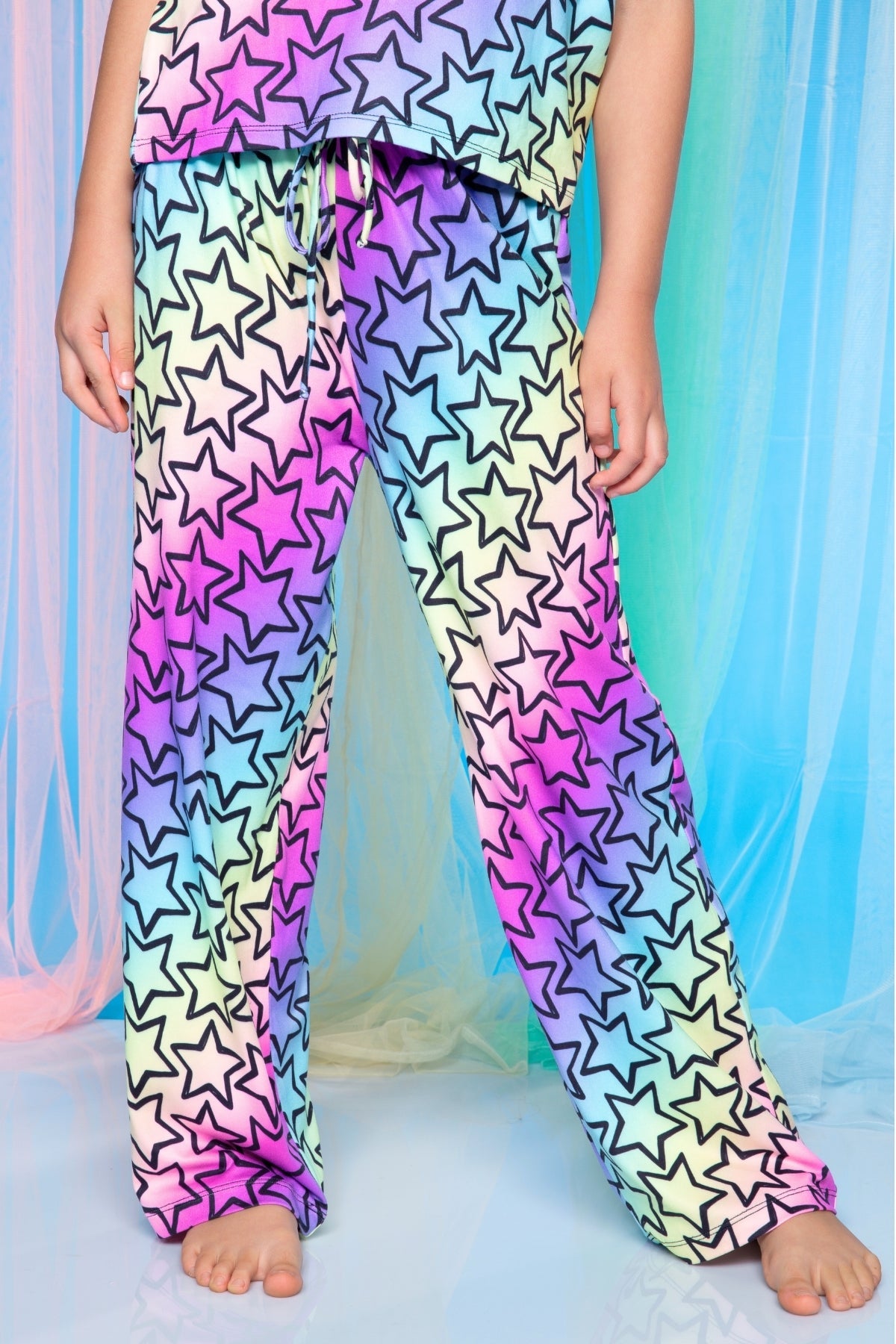 Simply Soft Easy Tee & Karate Pant - Pink Gingham Leopard