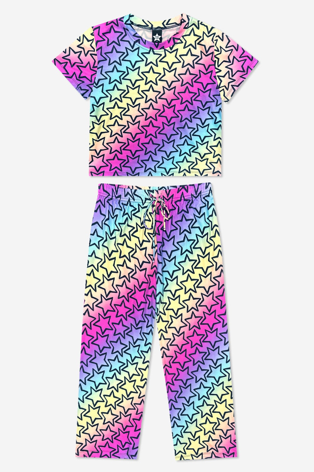 Simply Soft Easy Tee & Karate Pant - Pink Gingham Leopard