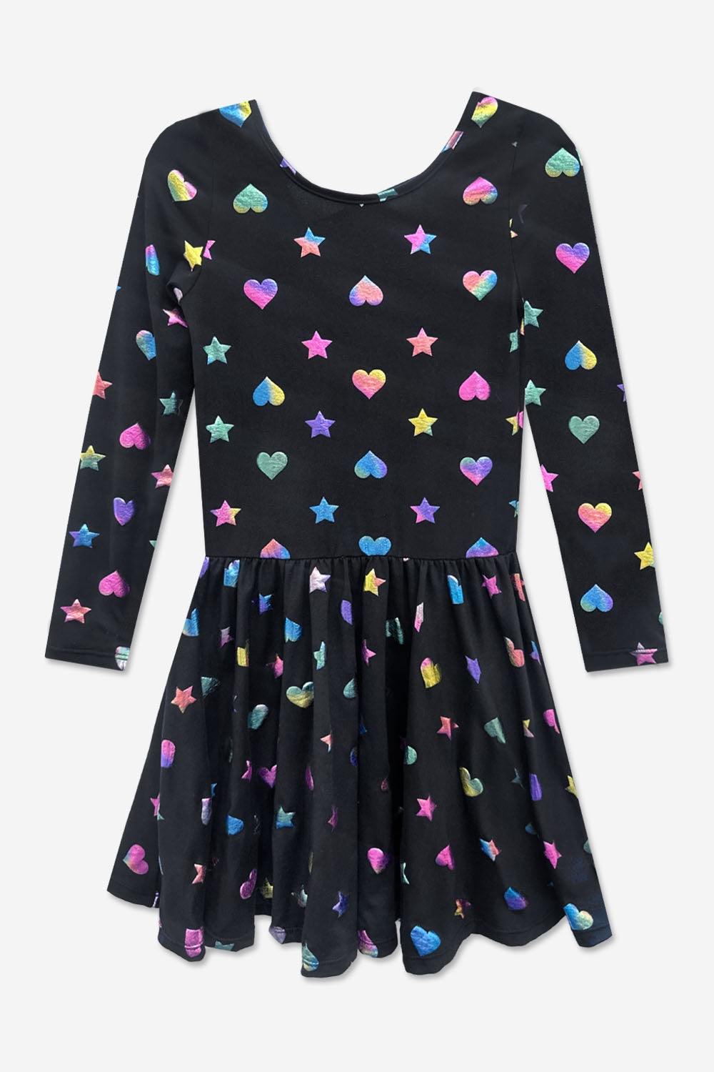 Simply Soft Long Sleeve Be Happy Dress.. - Rainbow Star