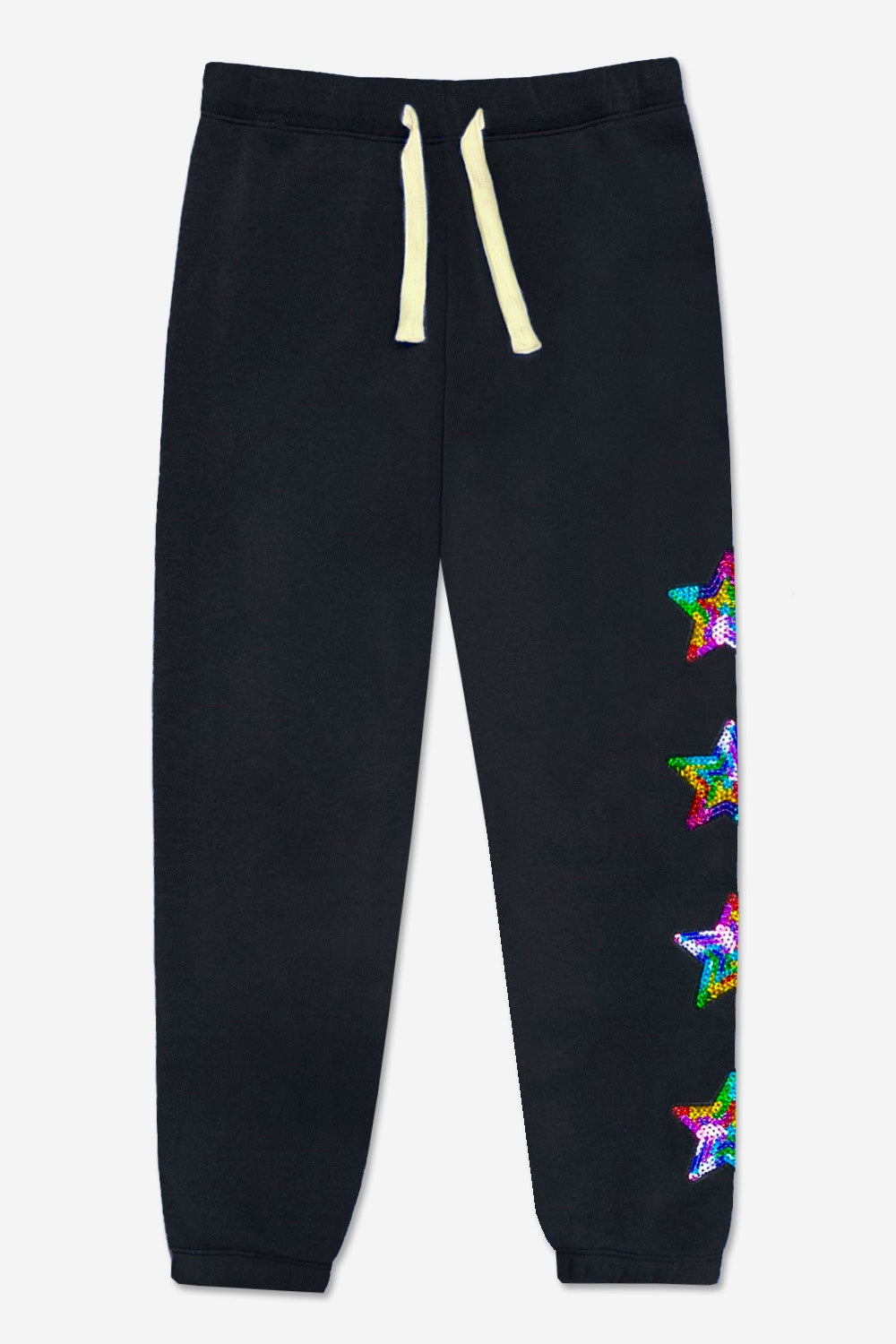 Cotton Soft French Terry Sweatpant ••• - Grey Pink Blue Stripe