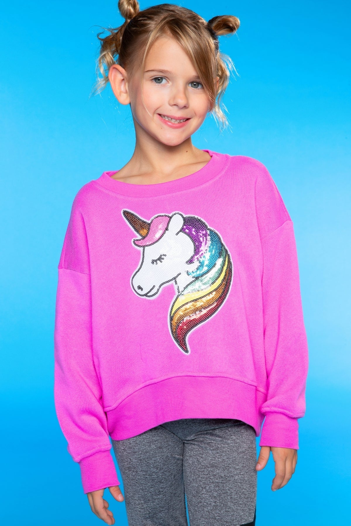 Cotton Soft French Terry Everyday Sweatshirt - Pink Rose Bow