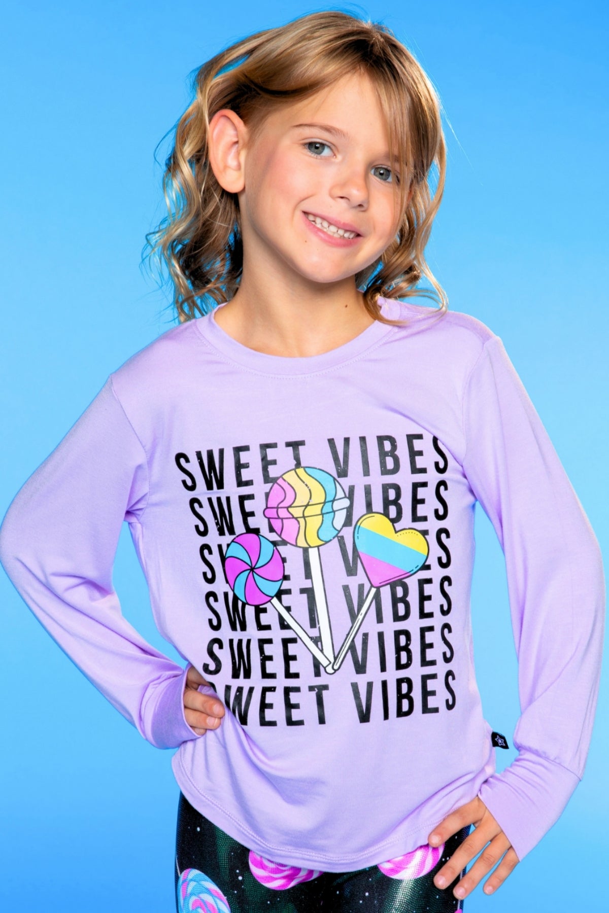 Modal Long Sleeve Shirttail Top - Black Ombre Emojis