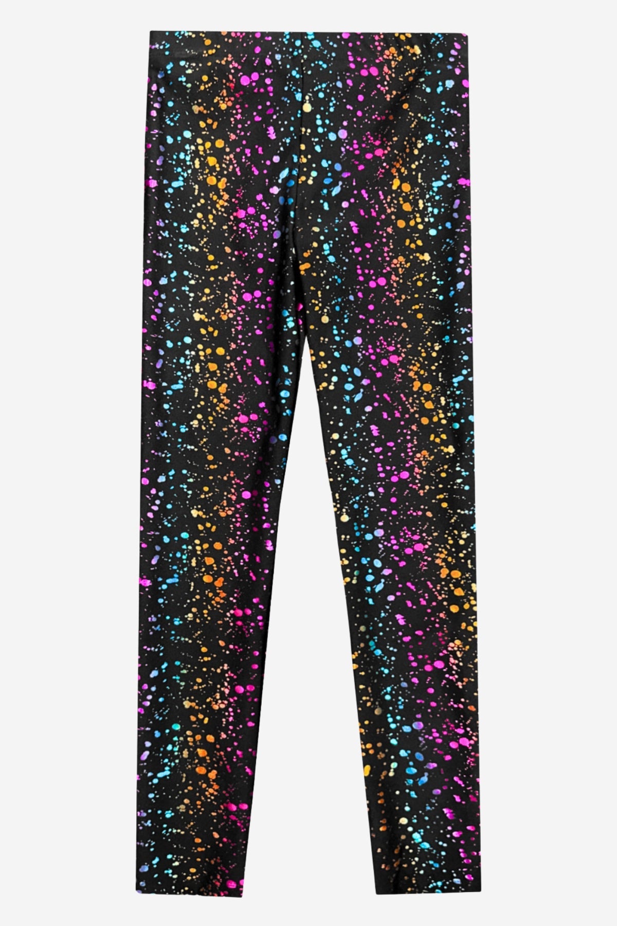 Glitter Foil High Shine Long Legging. - Black Lollipops