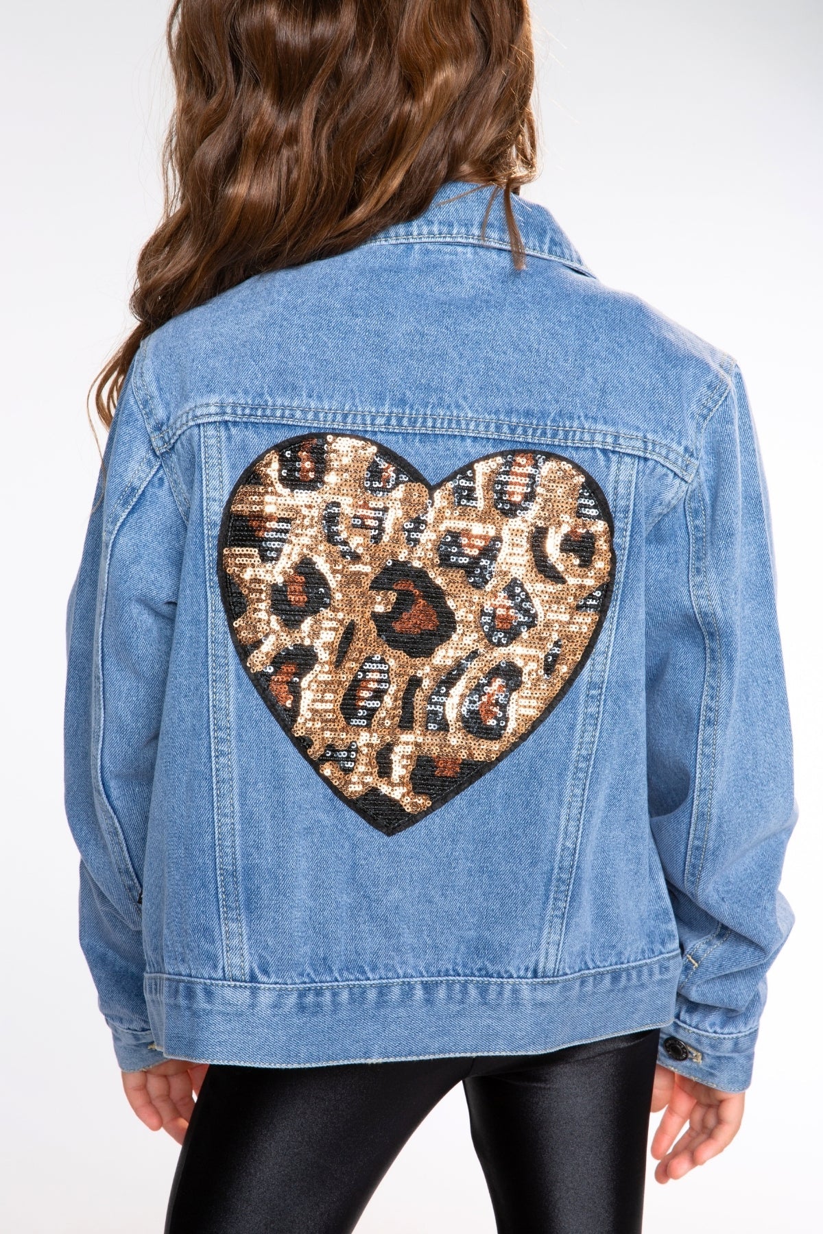 The Perfect Denim Jacket - Denim Sequin Bow