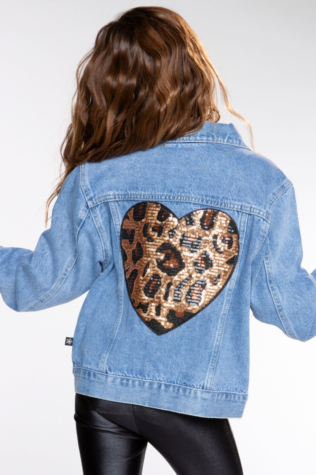 The Perfect Denim Jacket - Denim Sequin Bow