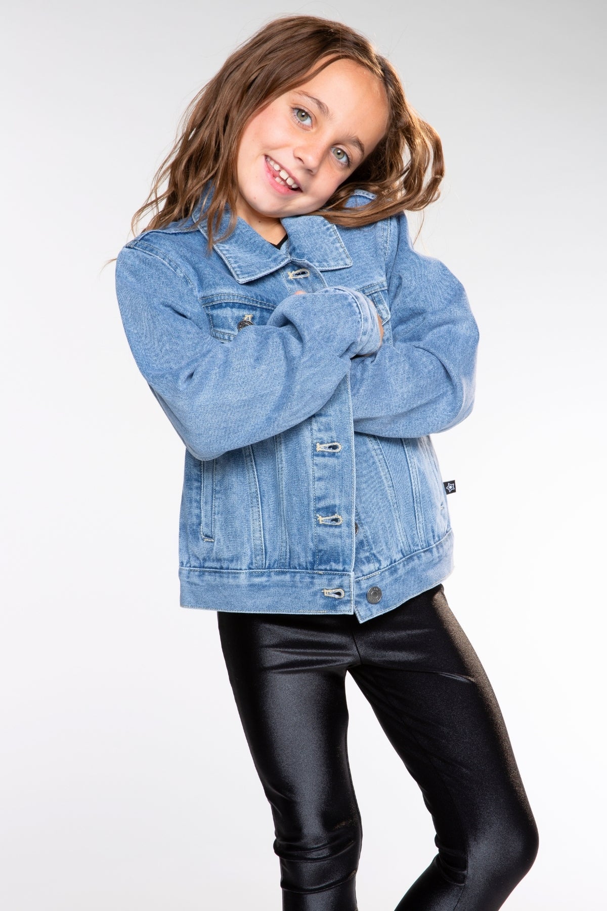 The Perfect Denim Jacket - Denim Sequin Bow