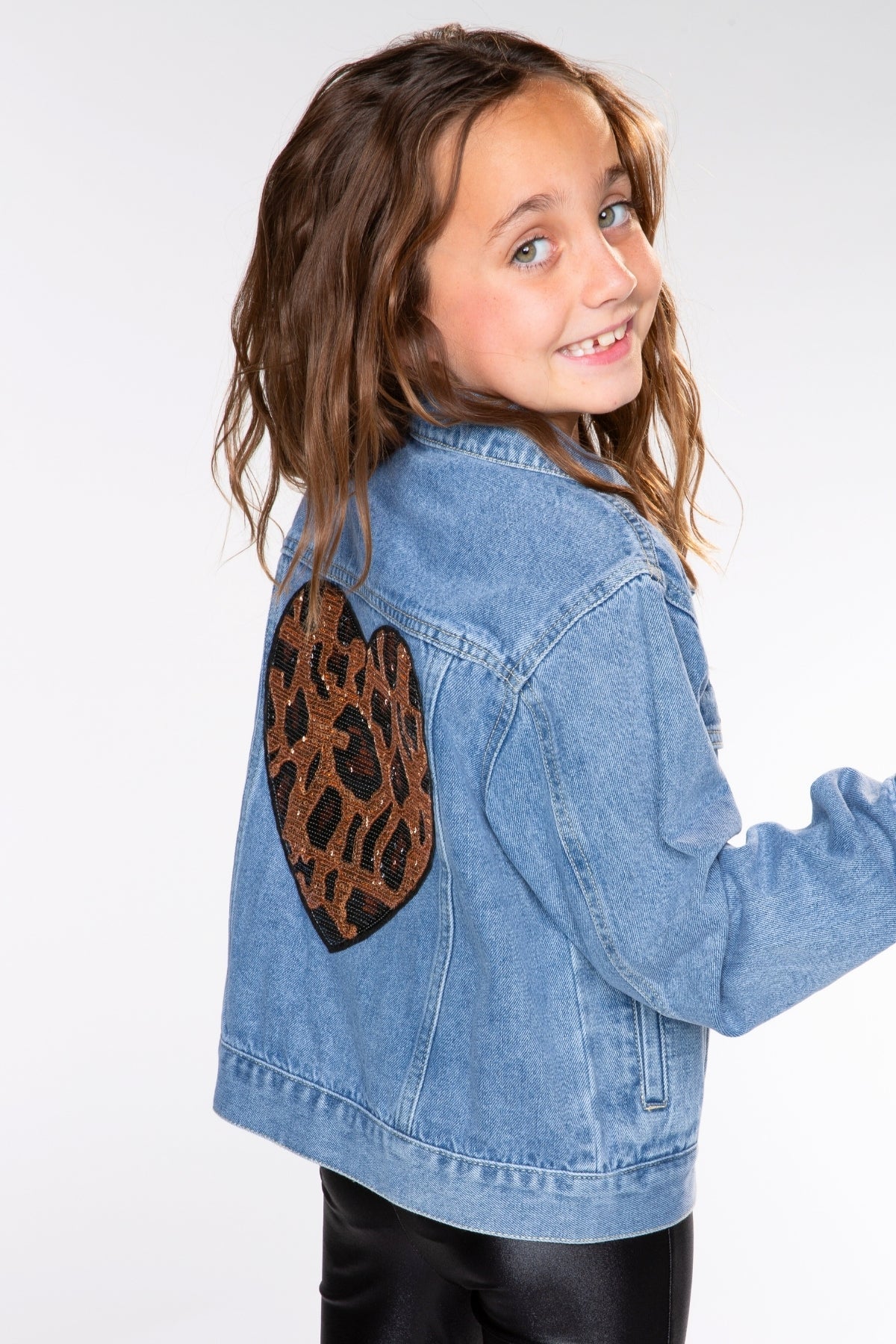 The Perfect Denim Jacket - Denim Sequin Bow