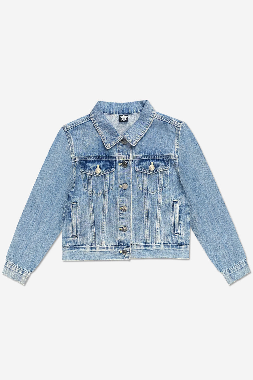 The Perfect Denim Jacket - Denim Sequin Bow