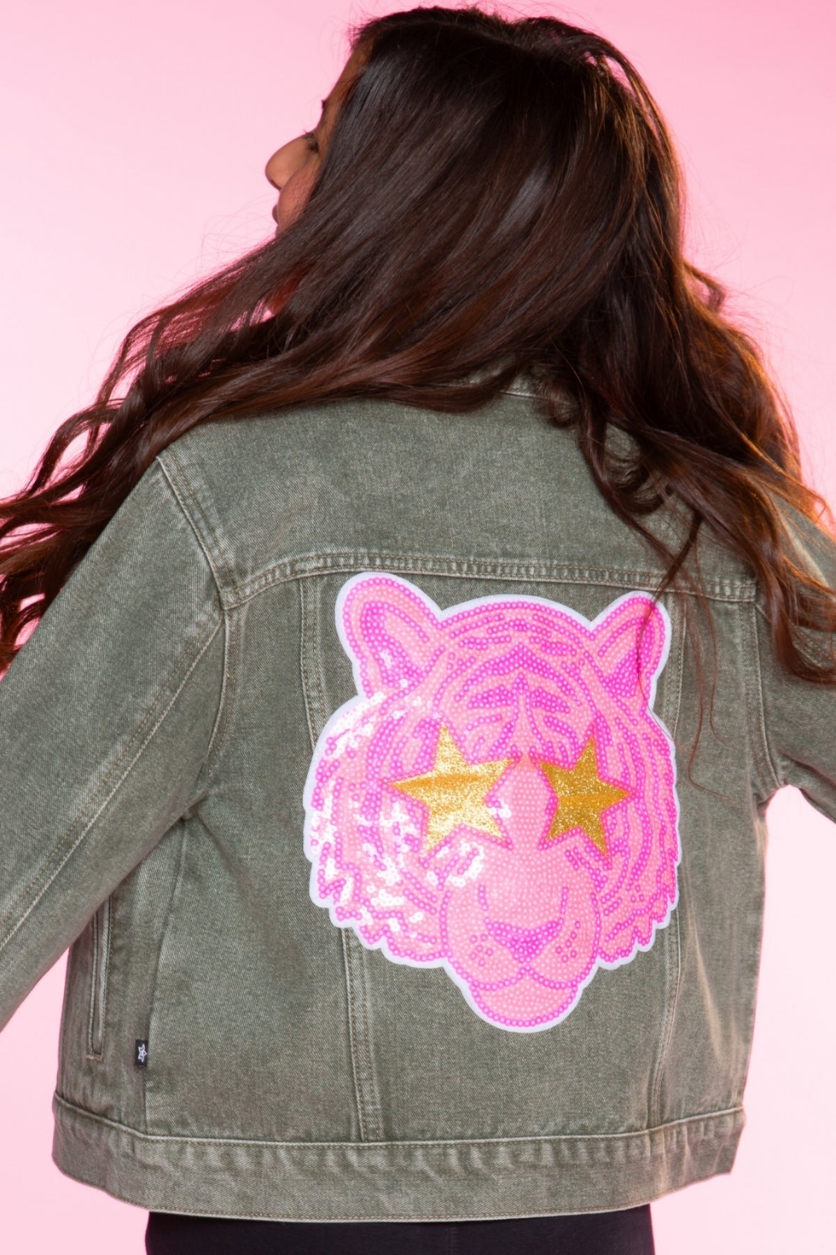 The Perfect Denim Jacket - Denim Sequin Bow