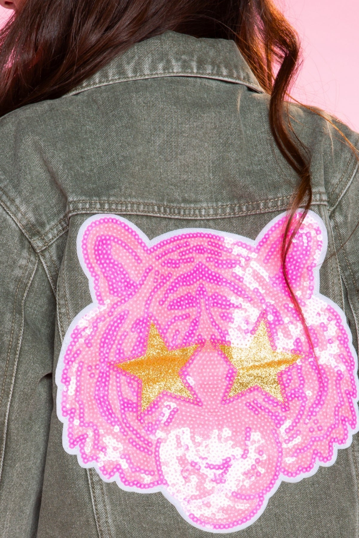 The Perfect Denim Jacket - Denim Sequin Bow