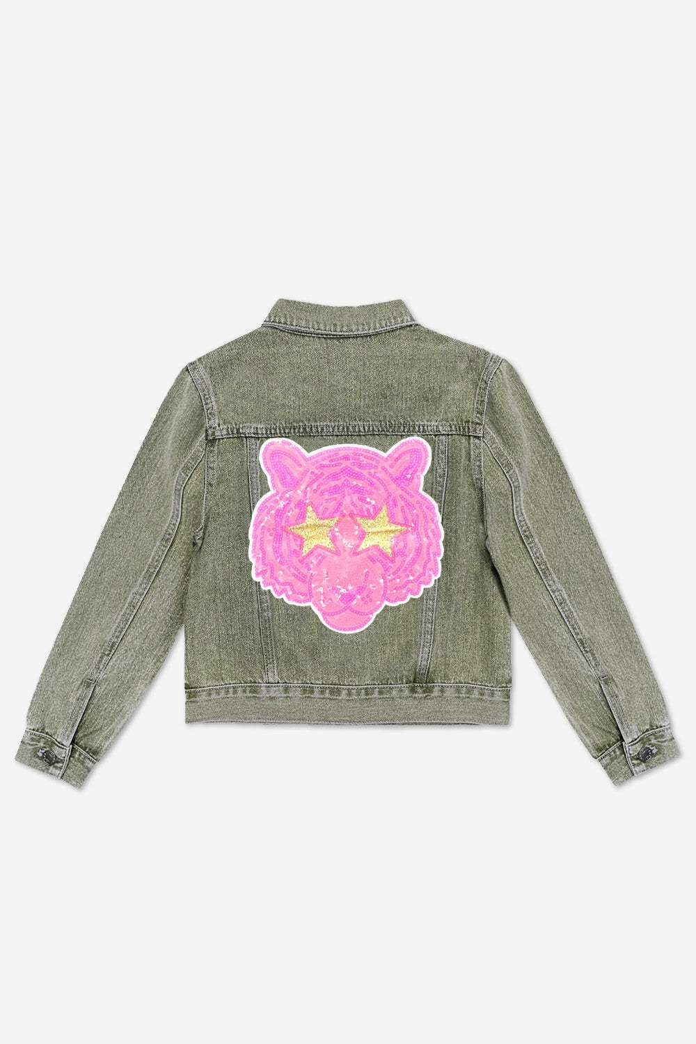 The Perfect Denim Jacket - Denim Sequin Bow