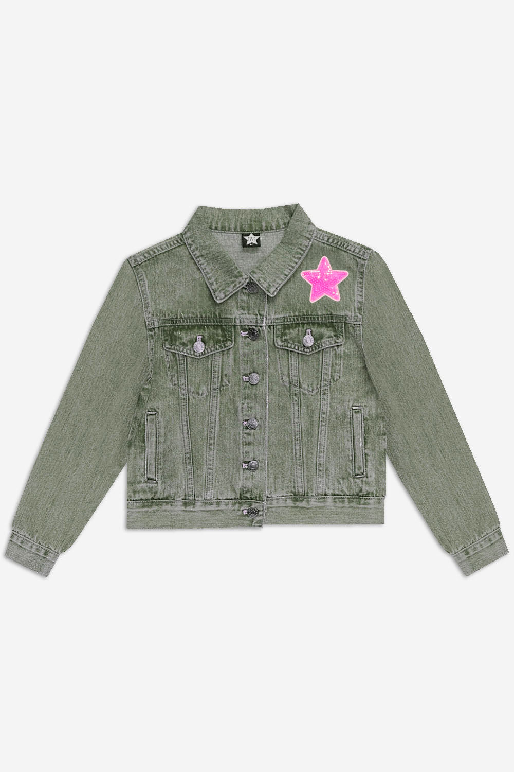The Perfect Denim Jacket - Denim Sequin Bow