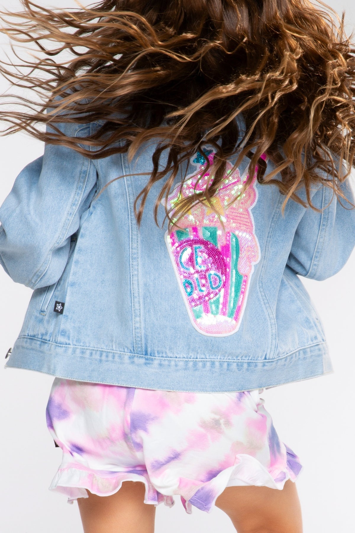 The Perfect Denim Jacket - Denim Sequin Bow