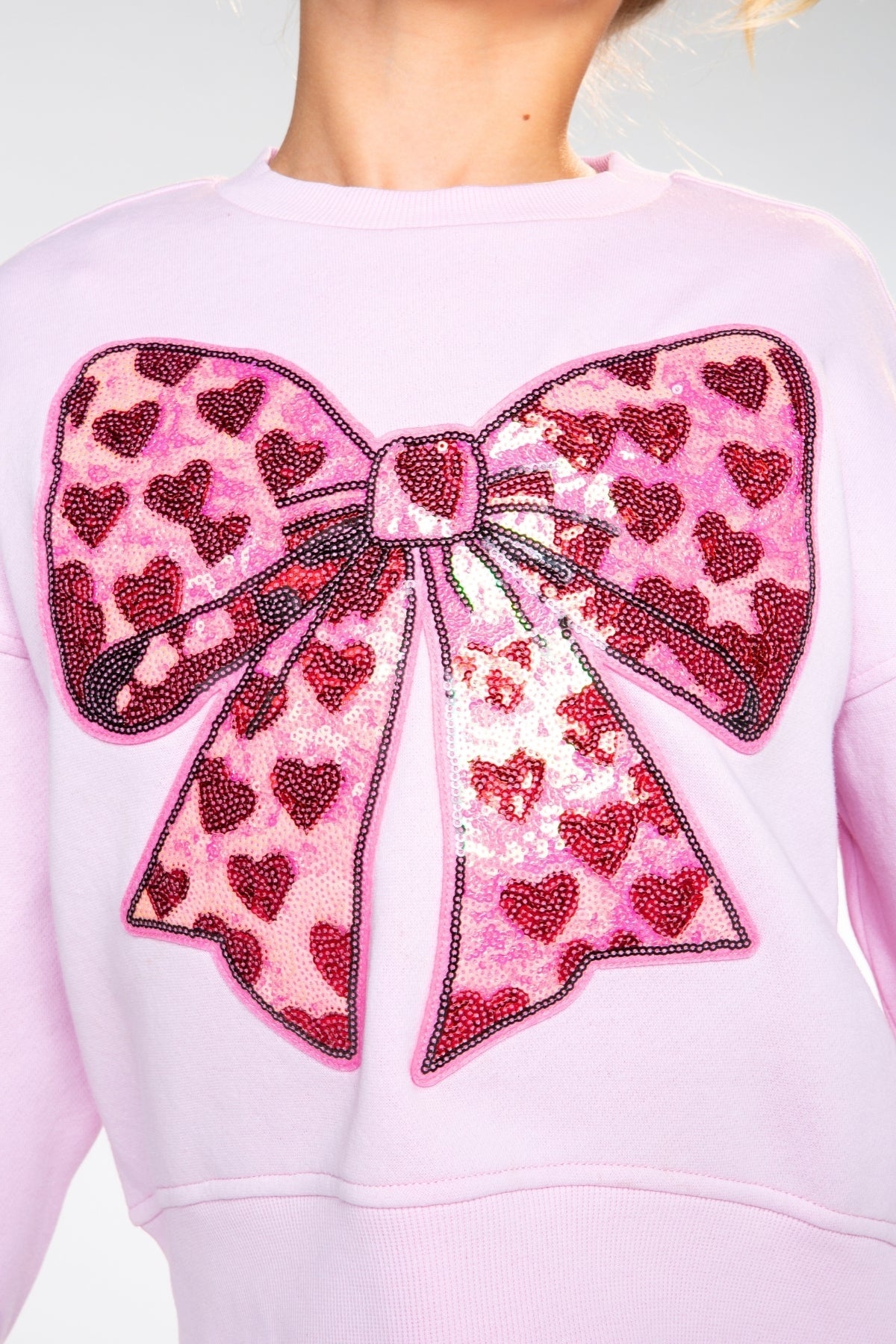Cloud Soft French Terry Everyday Sweatshirt - Pink Daisy Rainbow