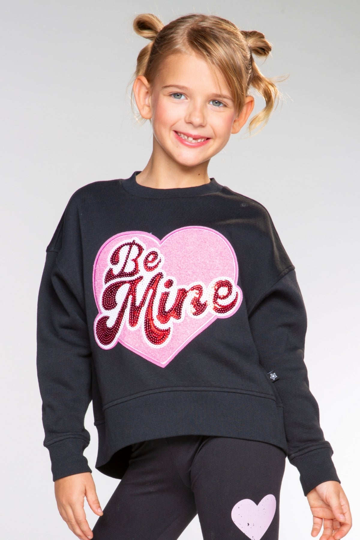 Cloud Soft French Terry Everyday Sweatshirt - Pink Daisy Rainbow