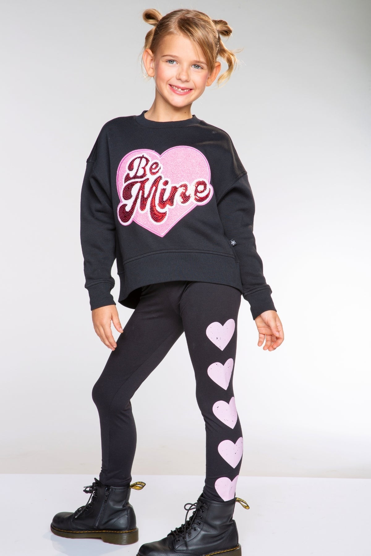 Cloud Soft French Terry Everyday Sweatshirt - Pink Daisy Rainbow