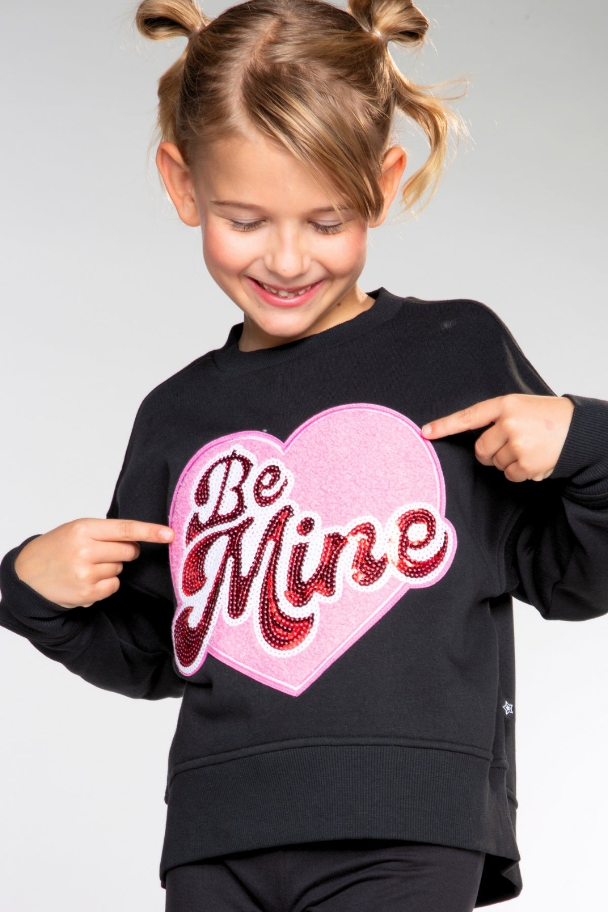 Cloud Soft French Terry Everyday Sweatshirt - Pink Daisy Rainbow