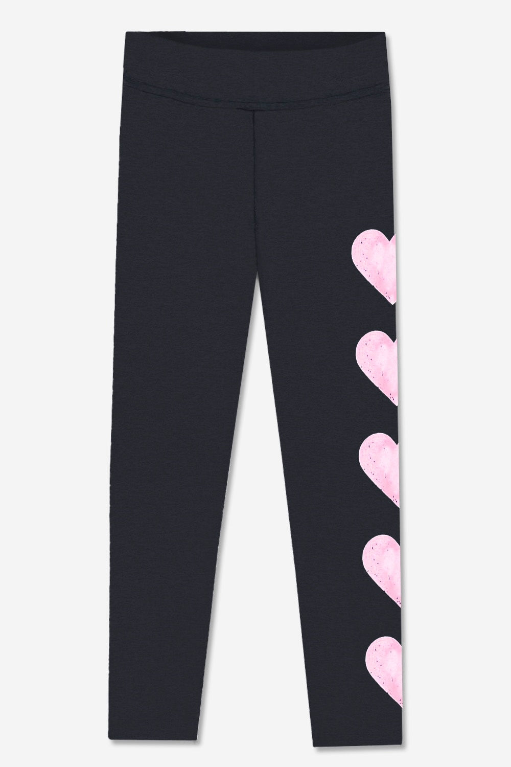 Simply Soft Luxe Mid-Rise Long Legging. - Heather Grey Black Hearts