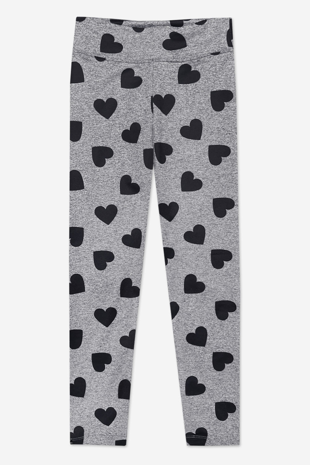 Simply Soft Luxe Mid-Rise Long Legging. - Heather Grey Black Hearts - NEW!