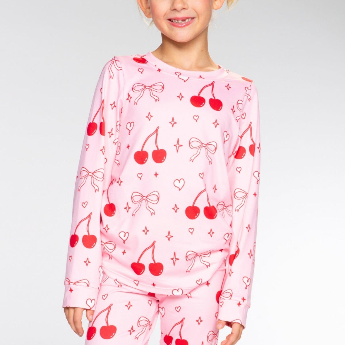 Simply Soft Long Sleeve Crew & Slim Lounge Bottom