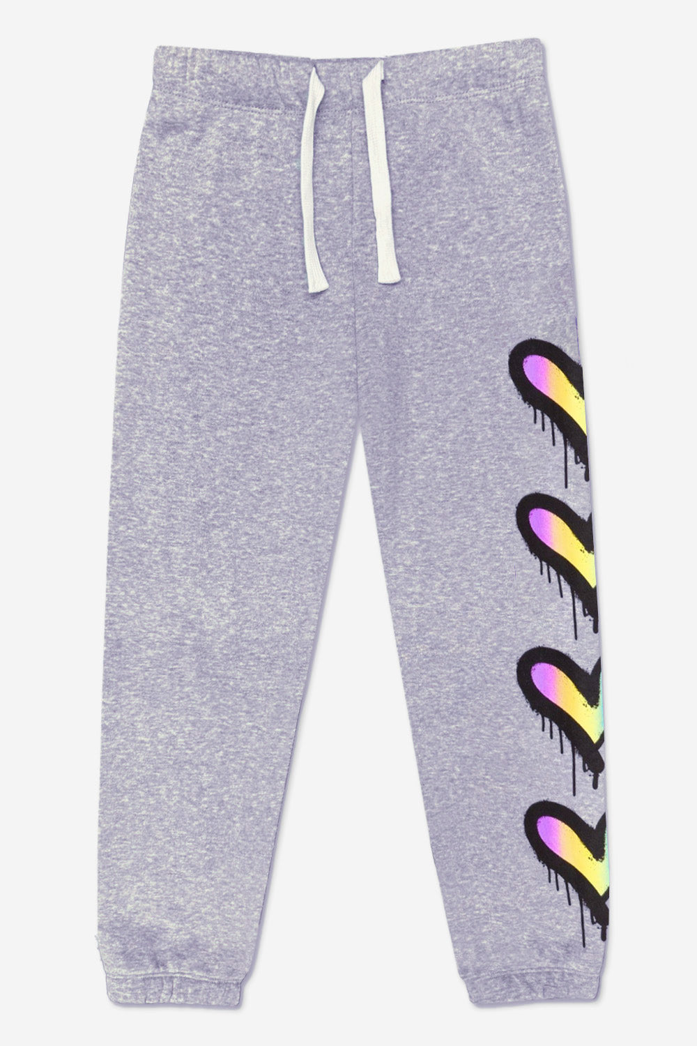 Cotton Soft French Terry Sweatpant ••• - Grey Pink Blue Stripe