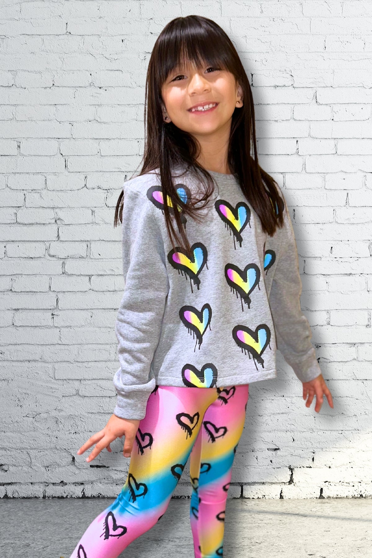 High Shine Long Legging - Silver Glitter