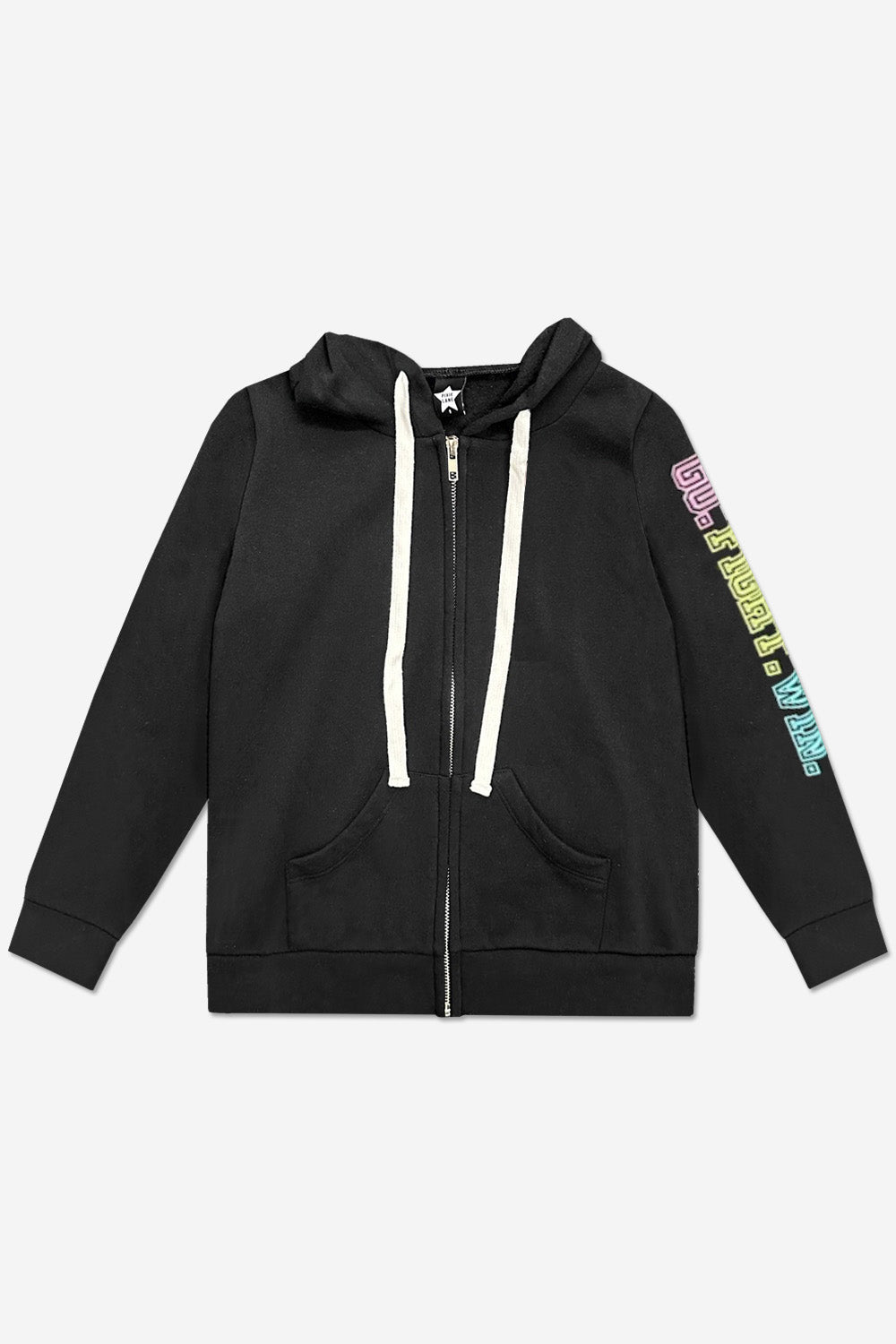 Cotton Soft French Terry Easy Zip Hoodie - Black Dance Tumble Cheer