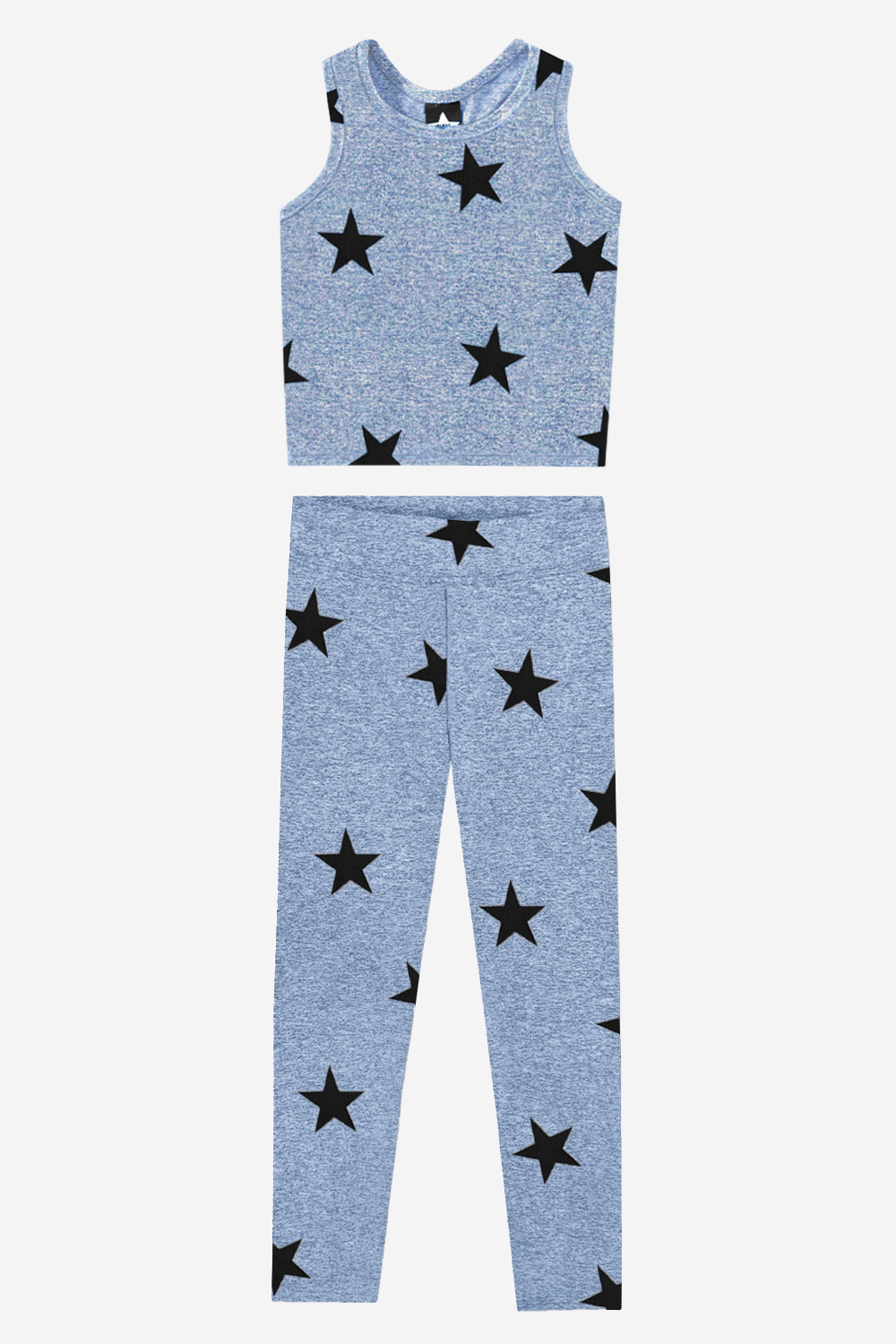 Simply Soft Luxe Racerback Tank & Mid-Rise Legging Set - Vintage Denim Stars