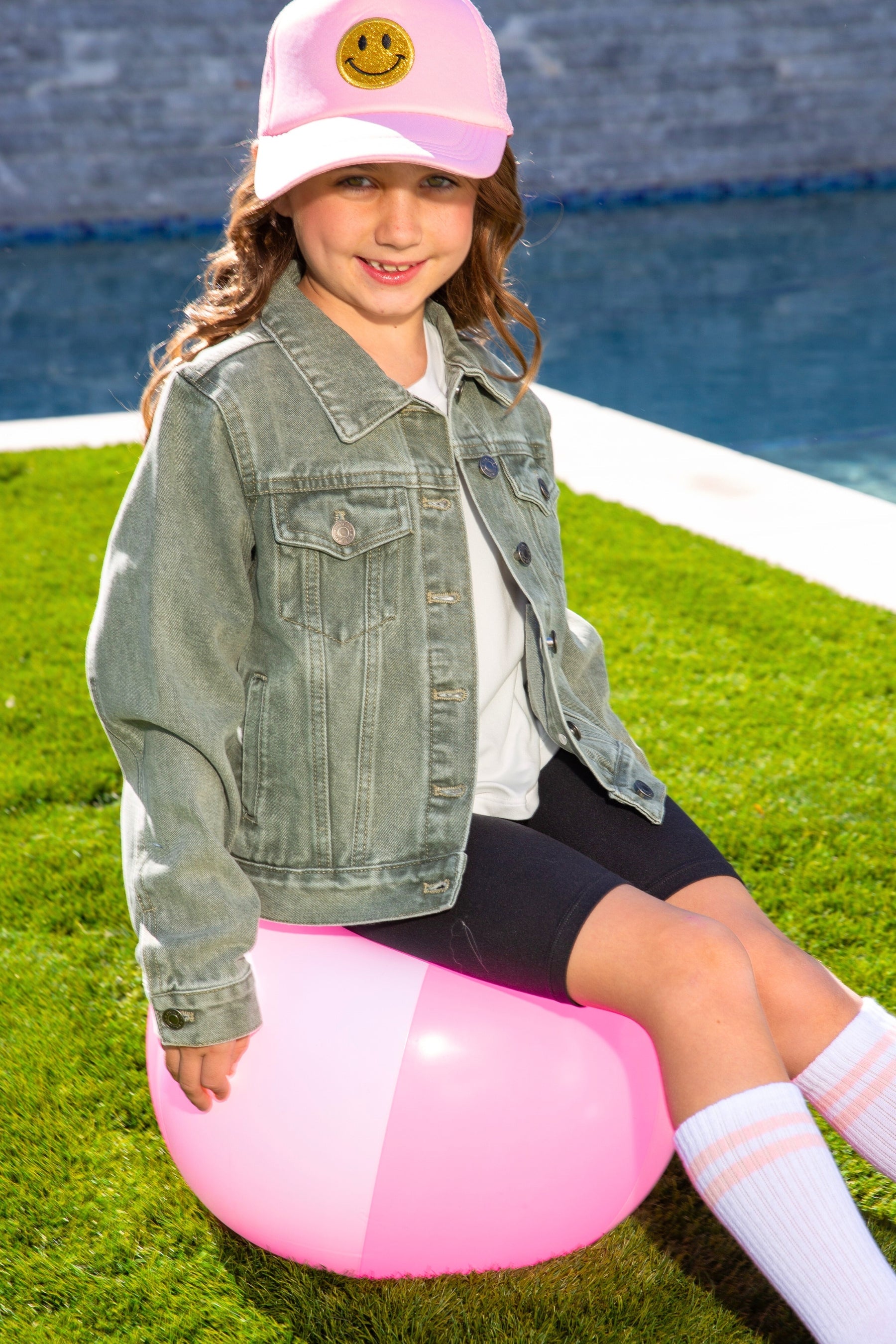 The Perfect Denim Jacket - Denim Sequin Bow