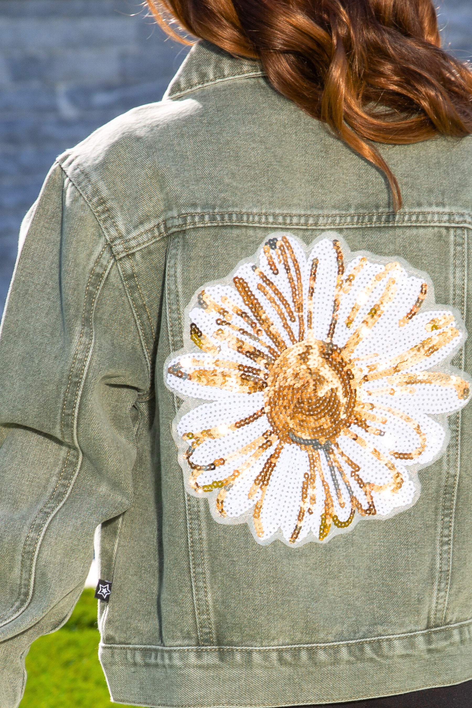 The Perfect Denim Jacket - Denim Sequin Bow