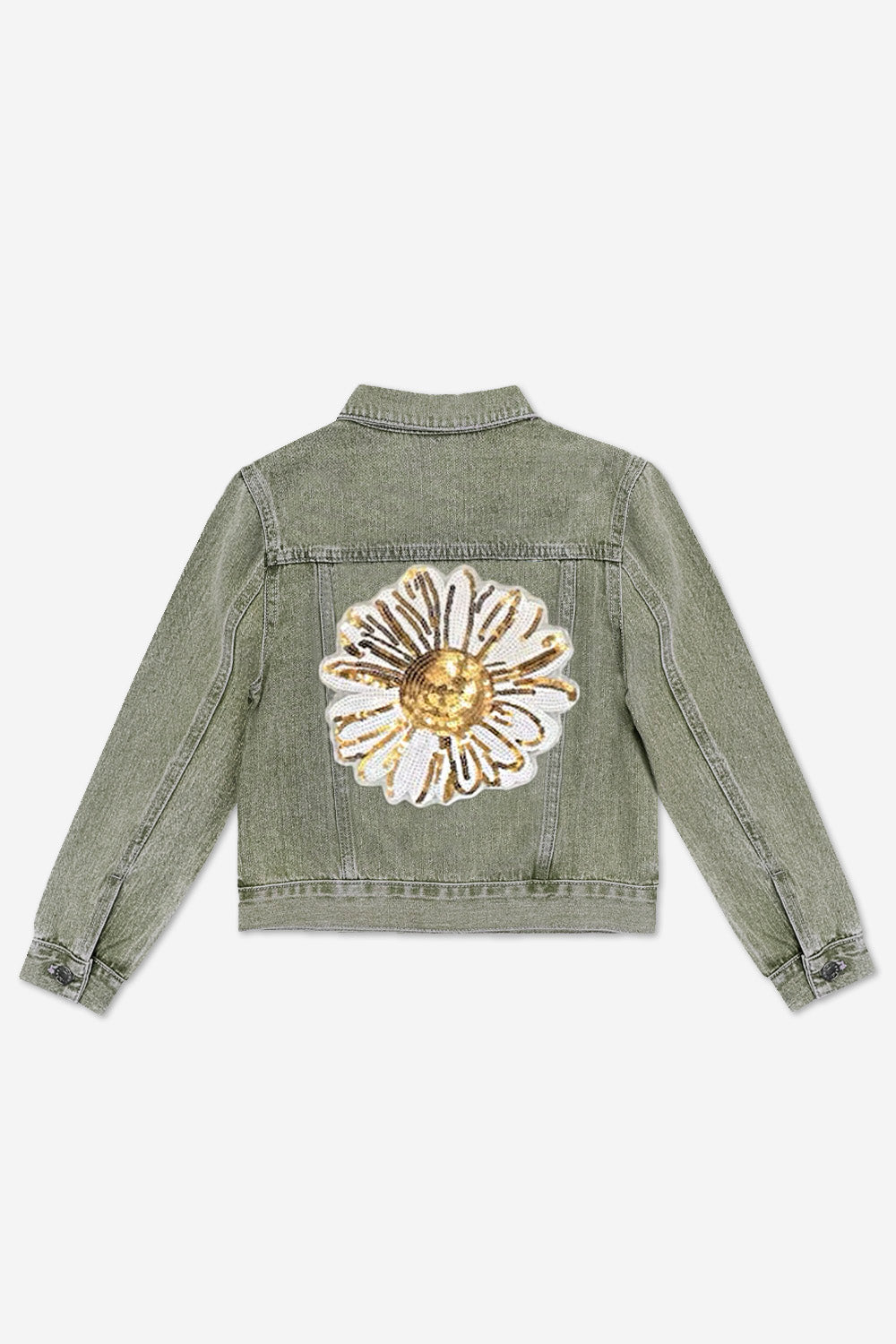 The Perfect Denim Jacket - Denim Sequin Bow