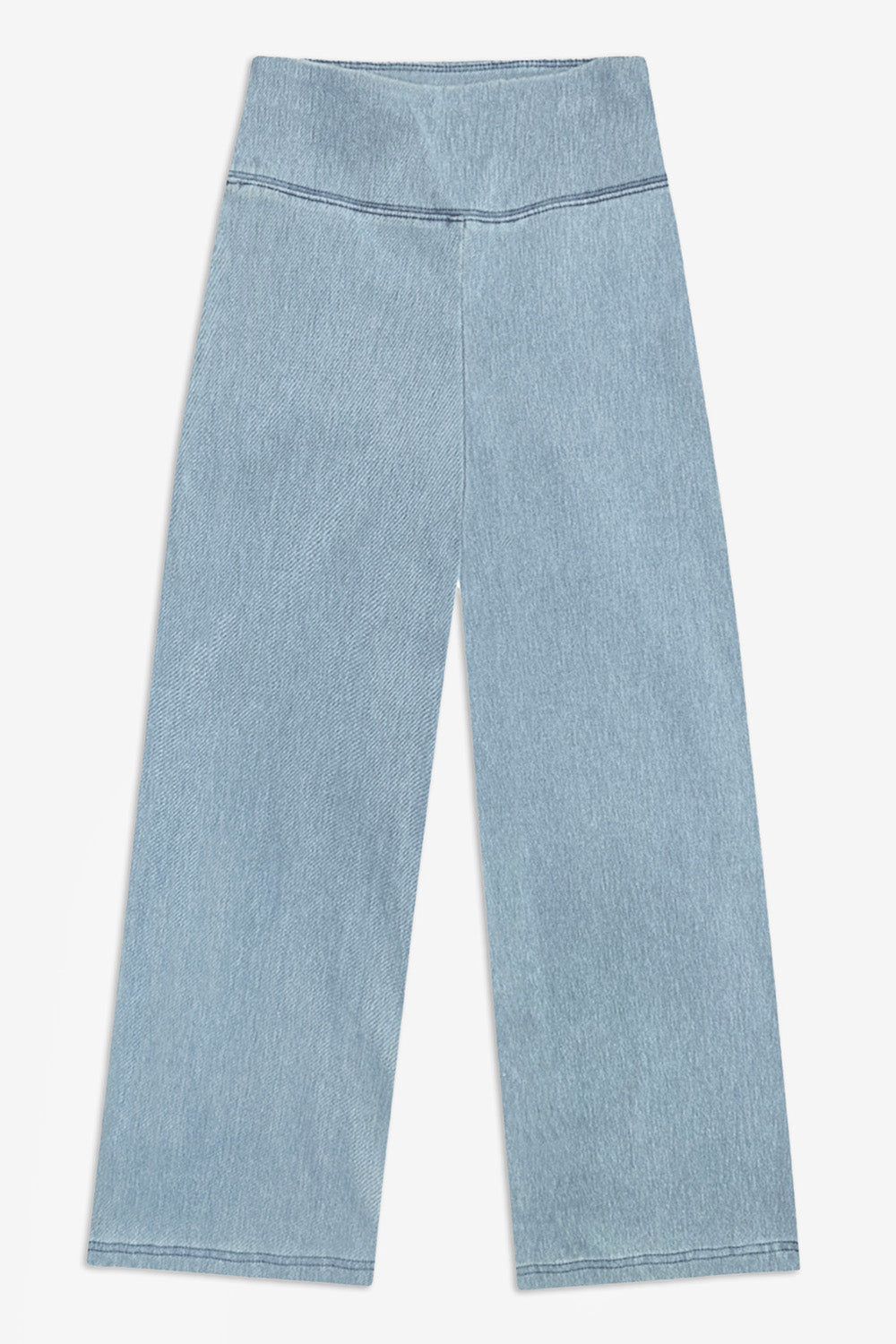 Super Stretch Soft Denim Wide Leg Jegging - Light Vintage Denim - NEW!