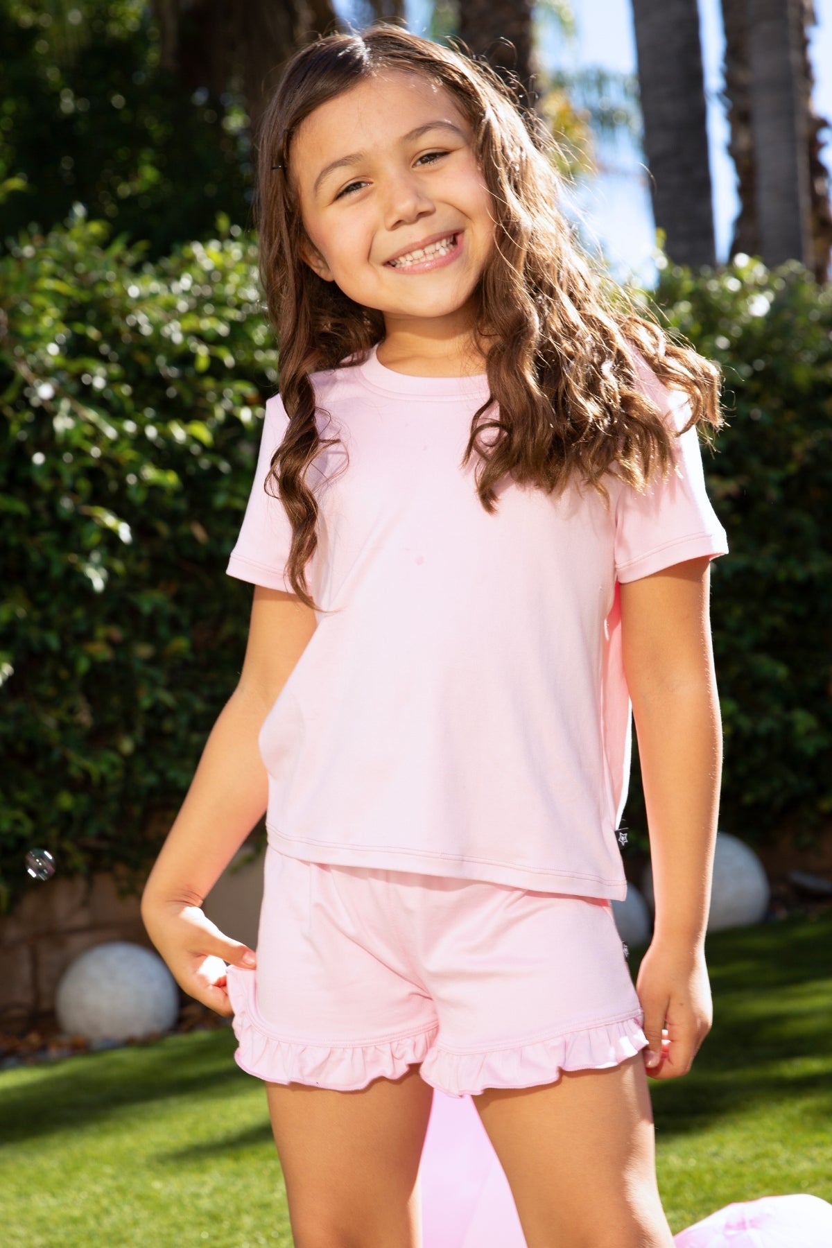 Simply Soft Easy Tee. - Ivory Gingham Daydream