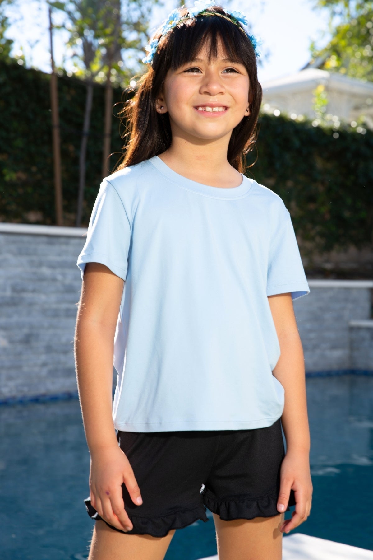 Simply Soft Easy Tee. - Ivory Gingham Daydream