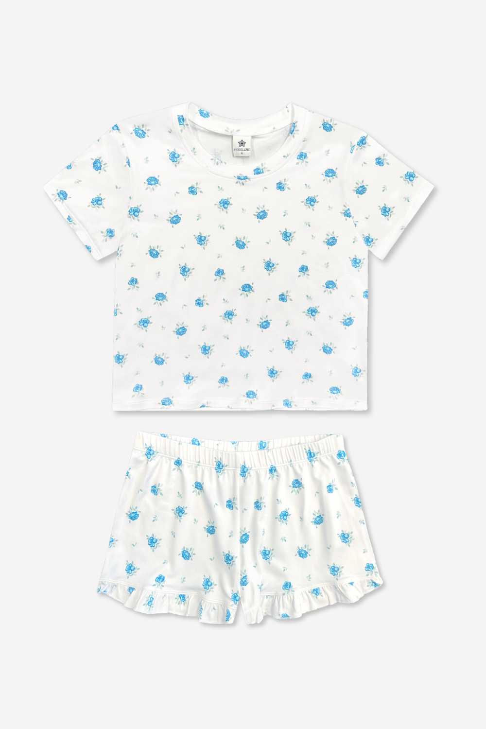 Simply Soft Easy Tee & Ruffle Short Pack - Blush Mauve Tie Dye