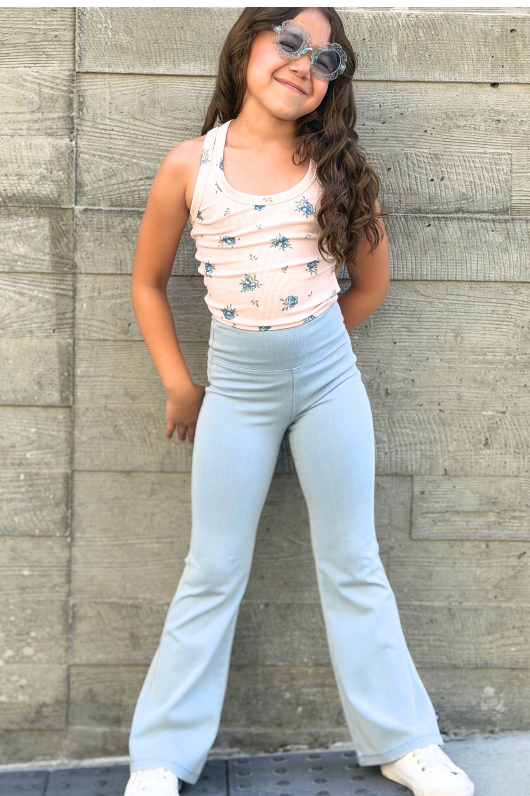 Ultra-Soft Ribbed Scoop Racer Tank - Petal Pink