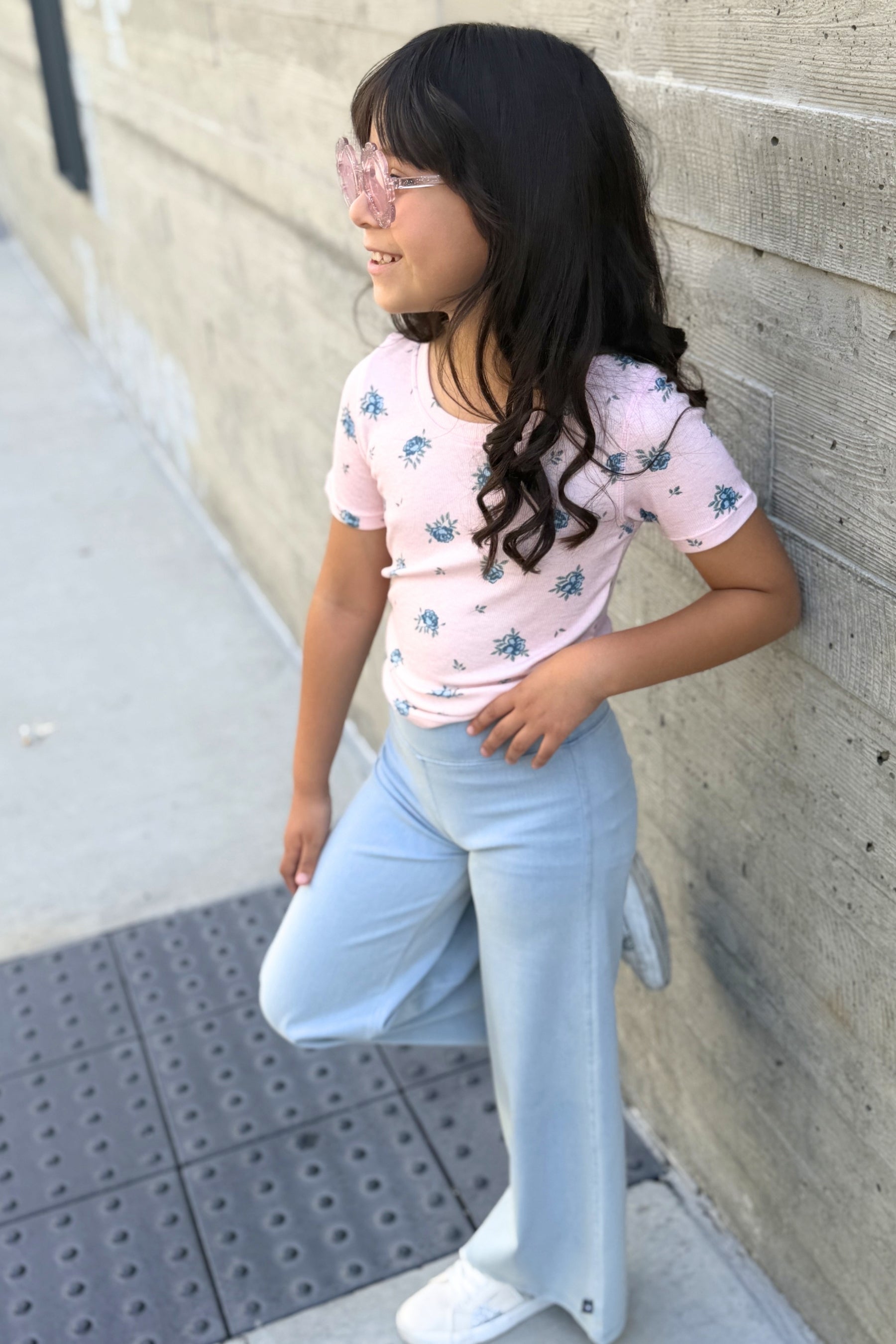 Ultra-Soft Ribbed Fitted Tee - Petal Pink - NEW!