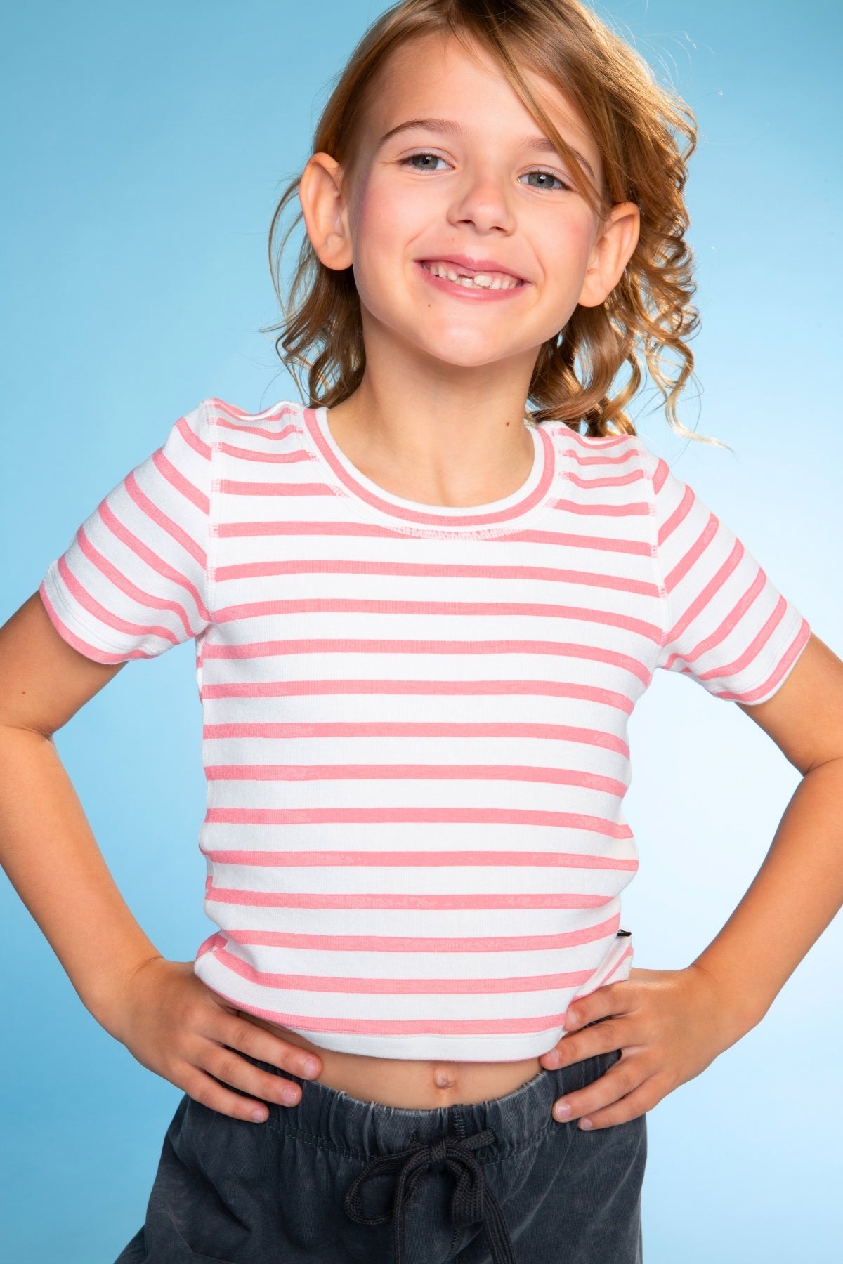 Ultra-Soft Ribbed Fitted Tee - Petal Pink - NEW!