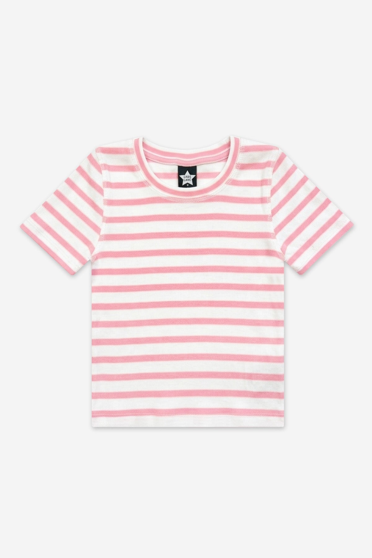 Ultra-Soft Ribbed Fitted Tee - Petal Pink - NEW!