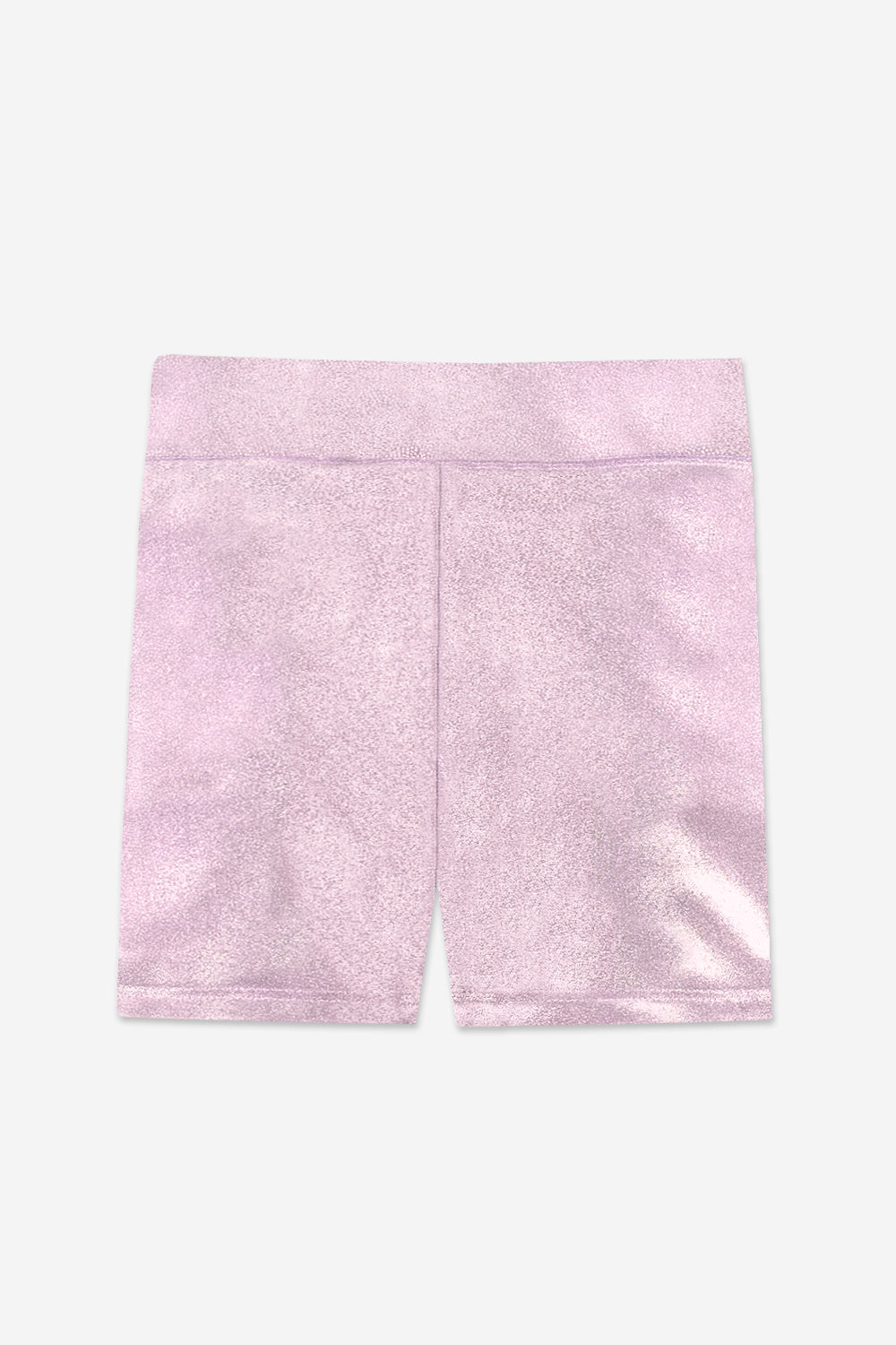 High Shine Biker Short - Silver Rainbow Gummy Bear