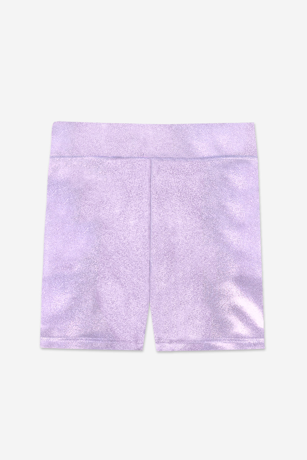 High Shine Biker Short - Silver Rainbow Gummy Bear